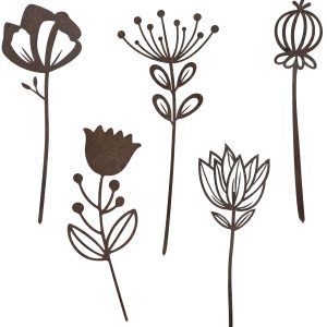 zestaw kwiatów corten do ogrodu
