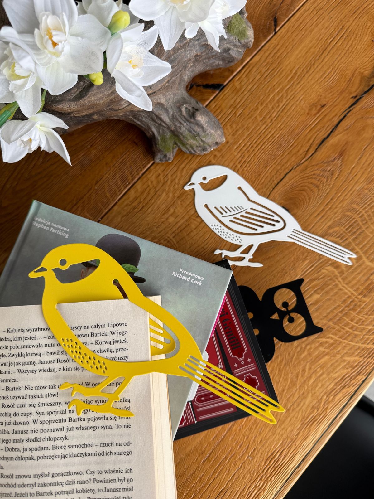 Zakładka do książek z motywem natury - ptaki