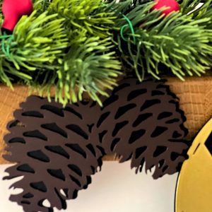 Bombka choinkowa dwie szyszki