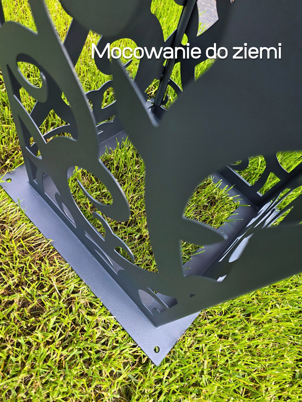 Antracytowa lampa wodoodporna do ogrodu i na taras