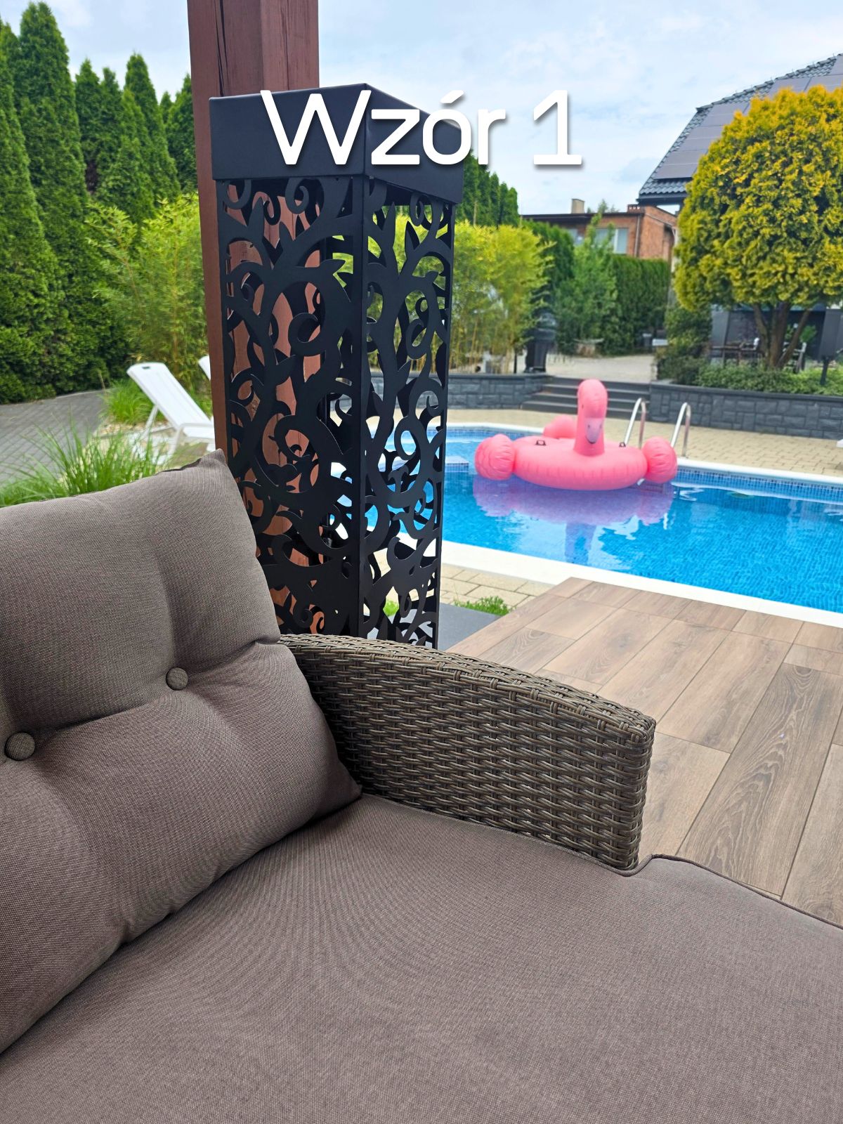 WZÓR 1.Lampa do ogrodu, świetna do podświetlenia podjazdu czy ścieżki.