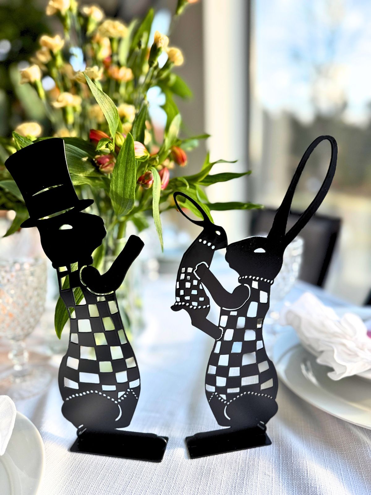 Wielkanocna para zajączków