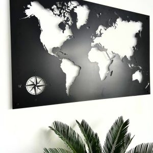 Mapa świata do salonu, sypialni czy przedpokoju