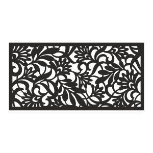 Wzór metalowego panelu wycinanego laserowo